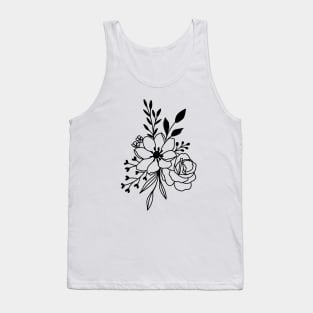 Minimalist Flowers Tank Top